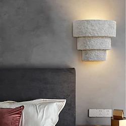 Light in the box cement kom cilinder kap wandverlichting moderne stijl 1 licht badkamer wandlamp armatuur in grijs cement wandlamp 85-265v