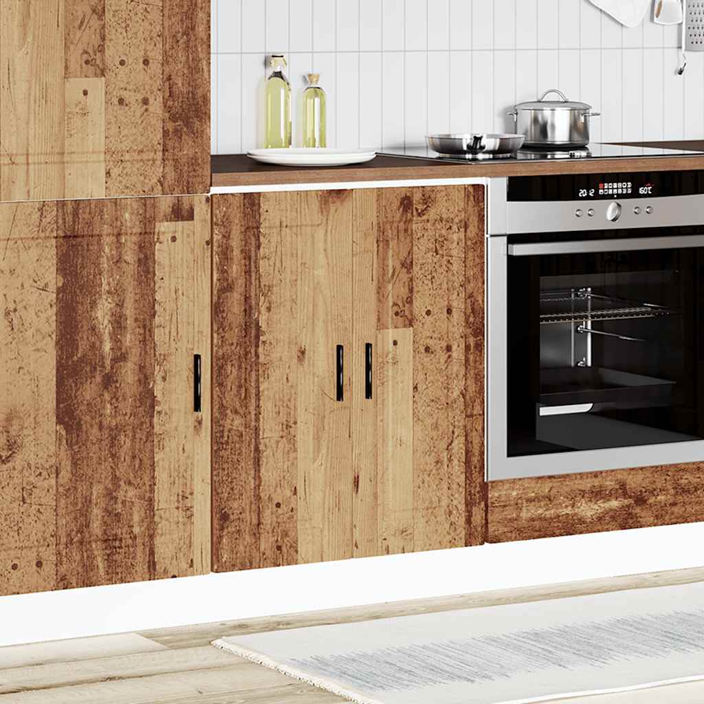 vidaXL Keuken onderkast Porto bewerkt hout oud houtkleurig