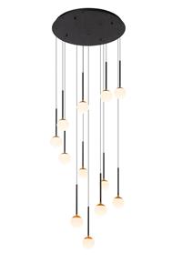 Lucide LED Pendelleuchte Calina in Schwarz 12x 7,7W 4320lm