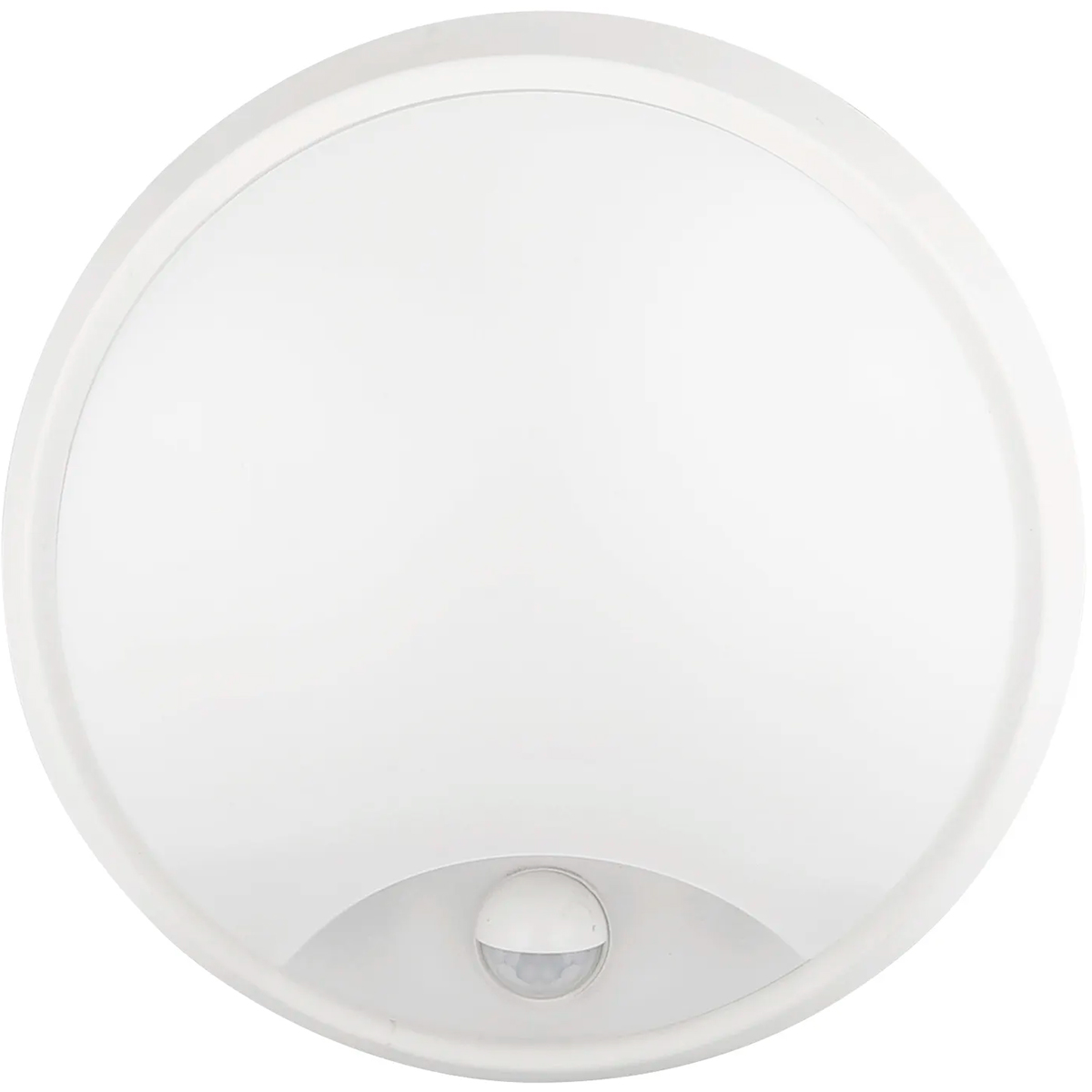 BES LED LED Wandlamp met Sensor - Kozolux Sorta - 20W 1600lm - Helder/Koud Wit 6500K - IP54 - Rond - Wit