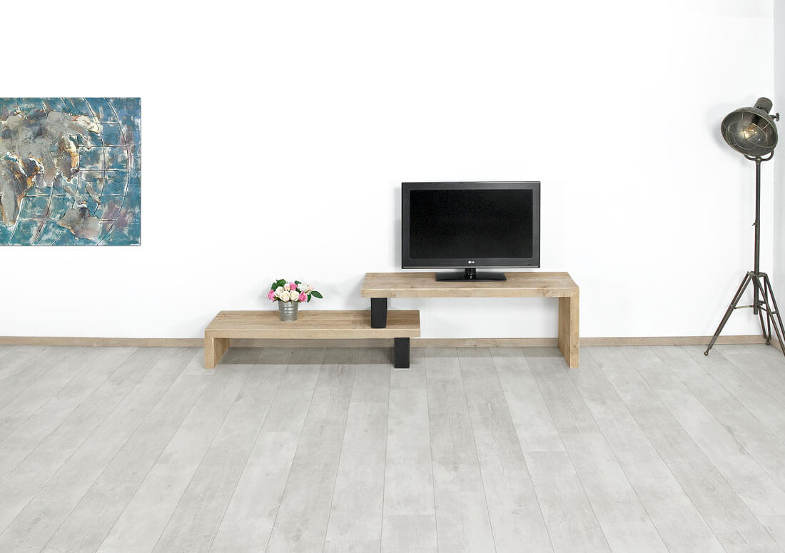 Loods XL TV meubel Naco met industrieel frame