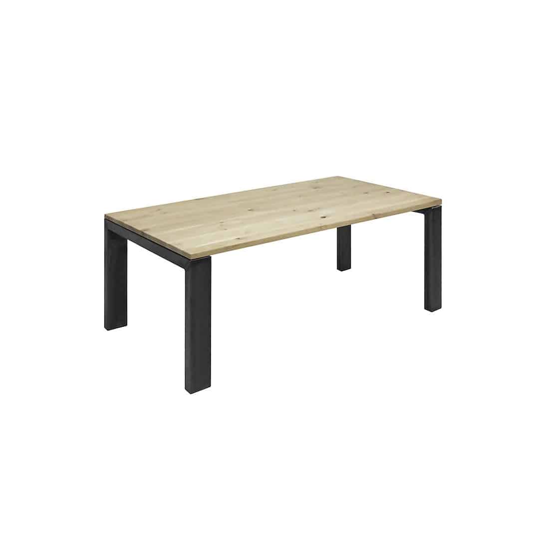 Loods XL Eikenhouten tafel Veneta met N poten