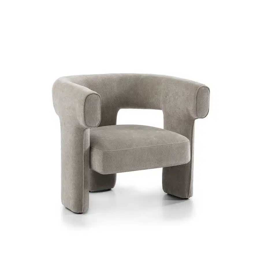 Loods XL Fauteuil Bibi chenille taupe