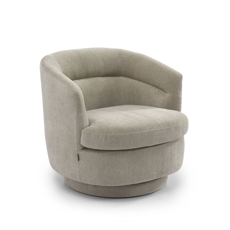 Loods XL Fauteuil Valerie draaibaar chenille taupe