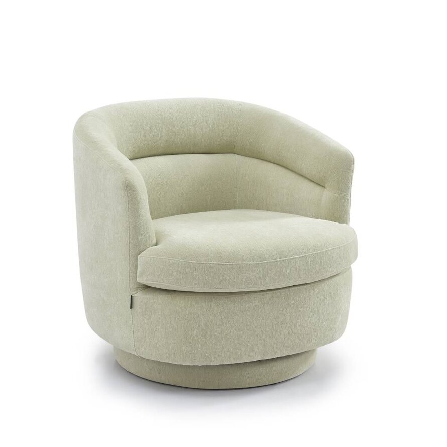 Loods XL Fauteuil Valerie draaibaar chenille mintgroen