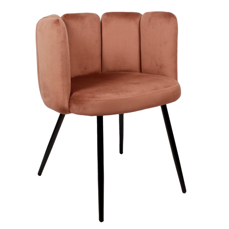 Loods XL High five chair velvet - koper | OUTLET