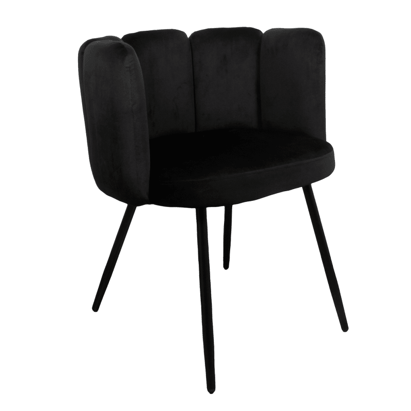 Loods XL High five chair velvet - zwart