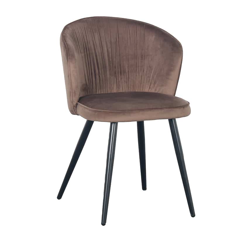 Loods XL River chair velvet - brons | OUTLET