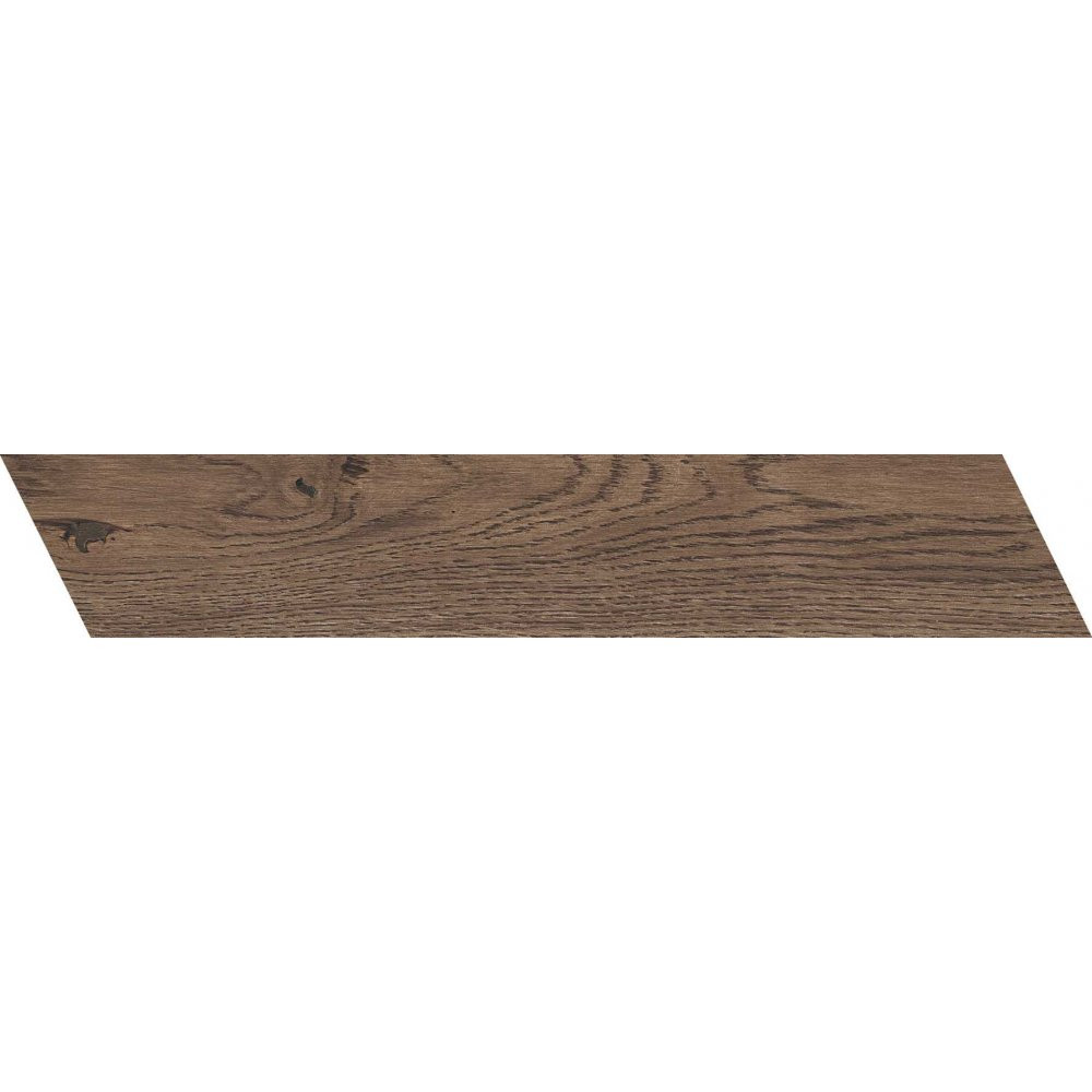 Navale Tegelsample:  Foret visgraattegel 7.5x40cm eiken donker gerectificeerd