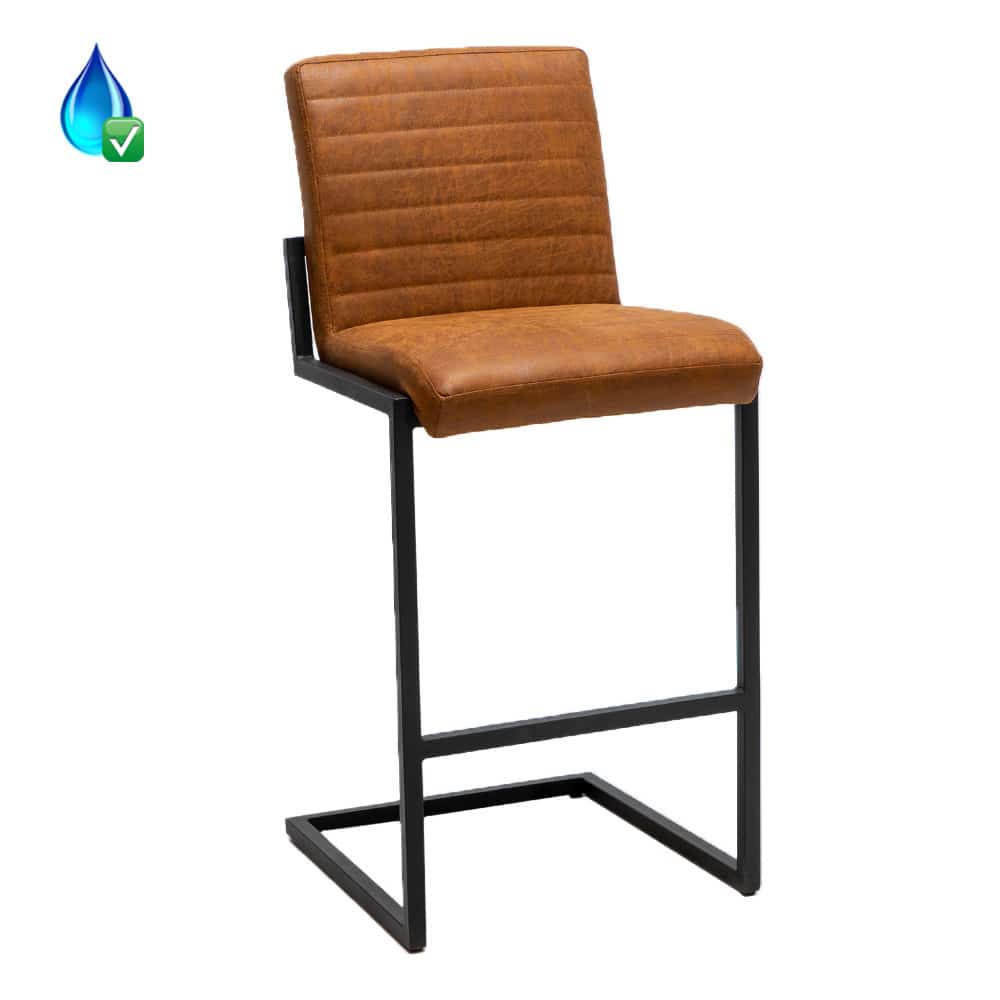 Loods XL Kruk Block eco-leer cognac