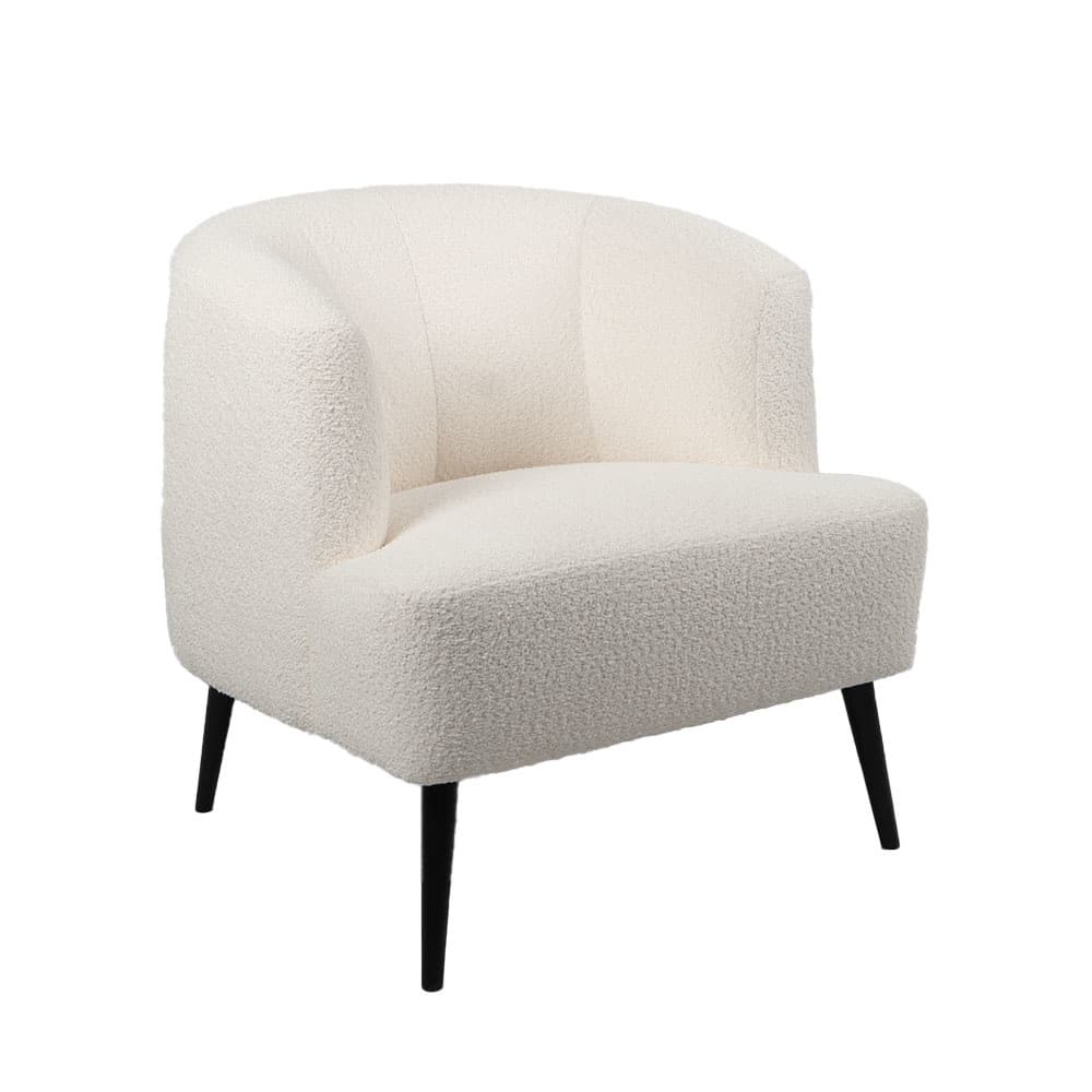 Loods XL Fauteuil Nora wit bouclé