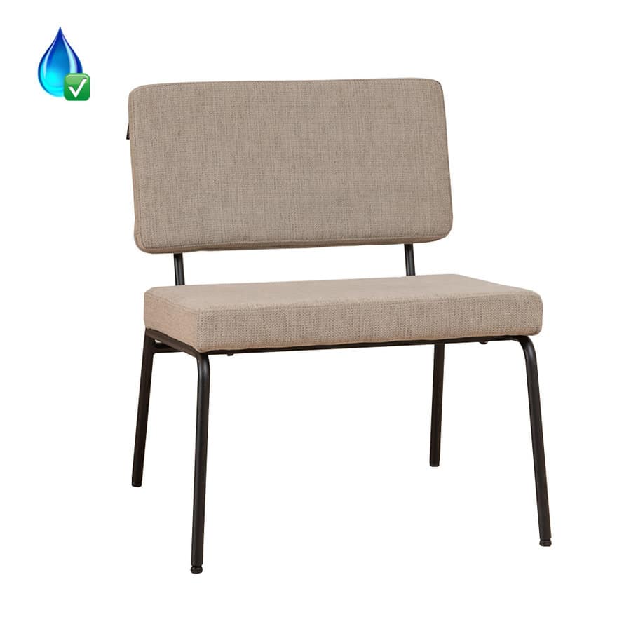 Loods XL Fauteuil Espen taupe gerecycled polyester