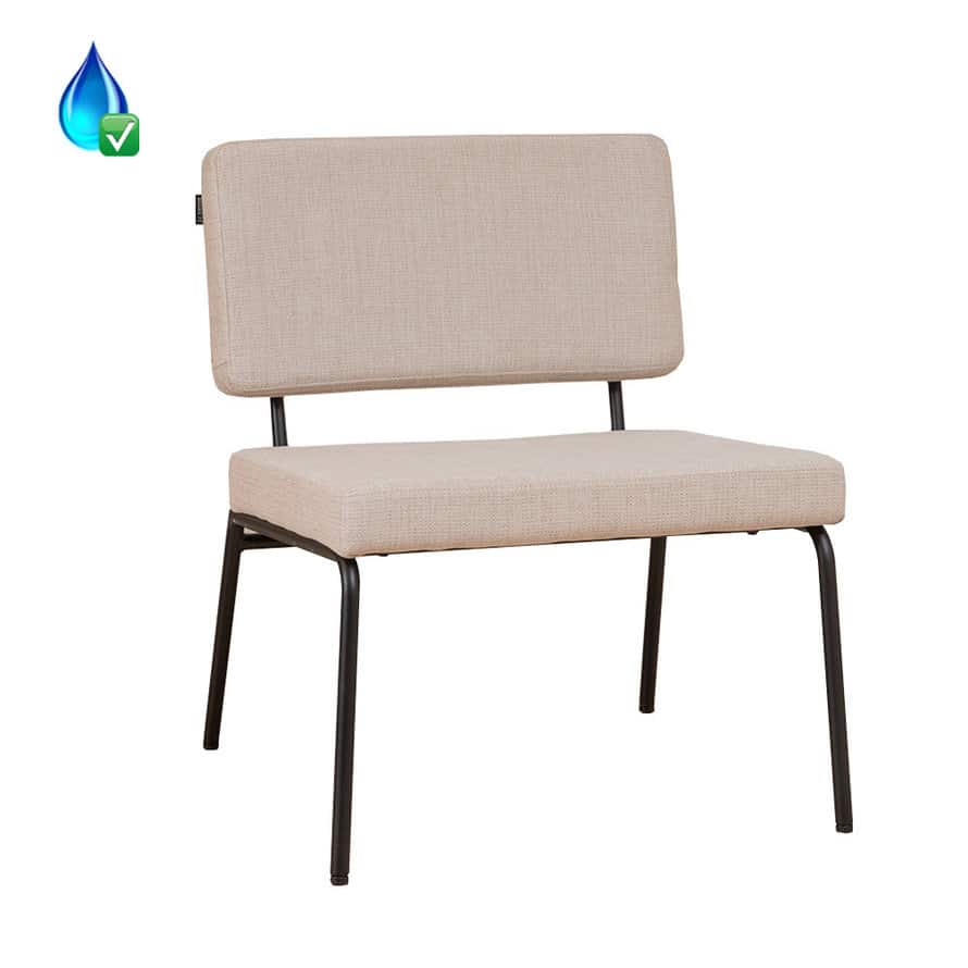 Loods XL Fauteuil Espen beige gerecycled polyester