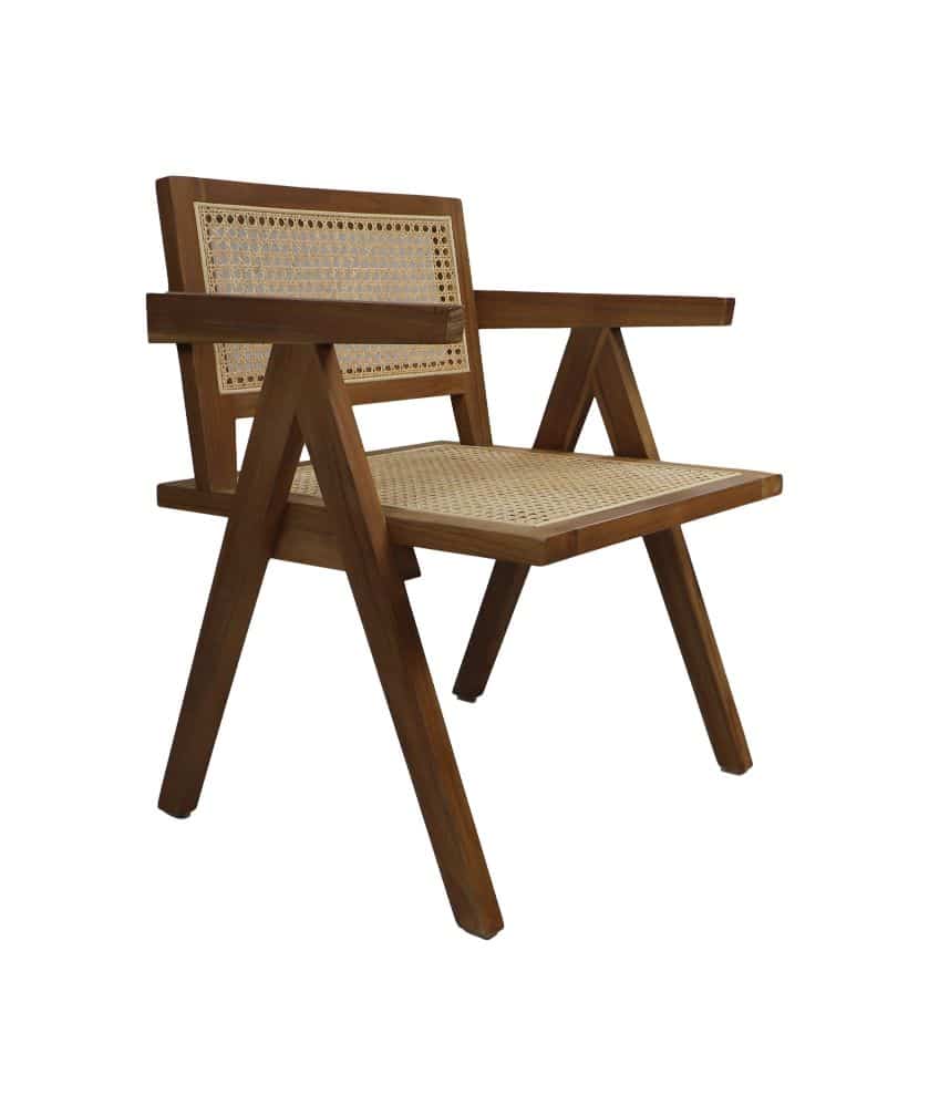 Loods XL Fauteuil Bodhi mahonie/rotan naturel