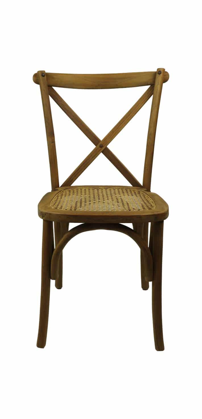 Loods XL Eetkamerstoel Ravi naturel teak/rotan