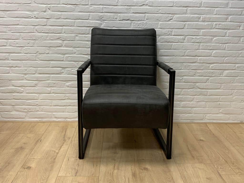 Loods XL Fauteuil Ralf microvezel antraciet