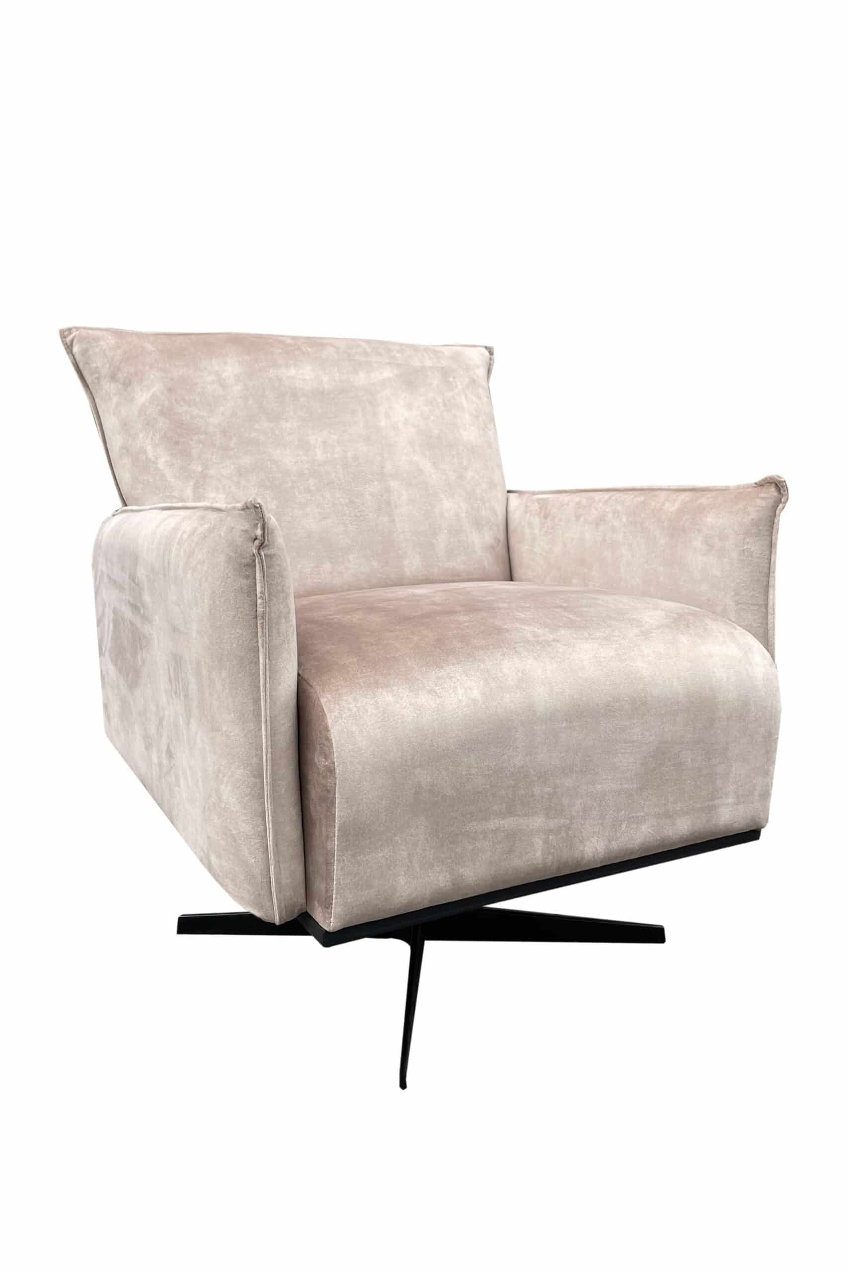 Loods XL Fauteuil Philippe velvet beige