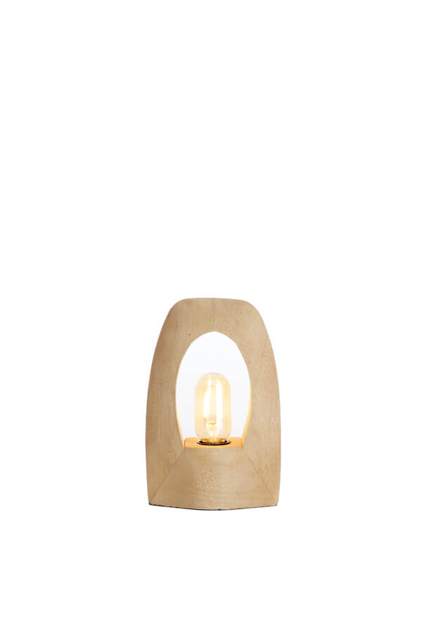 Light & Living Houten tafellamp Carini 17 x 25cm 7041882