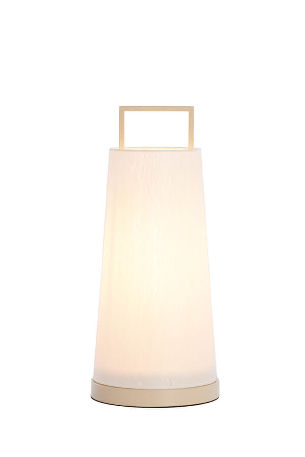 Light & Living Japandi tafellamp Fyon Ø 20cm crème met wit 1887743