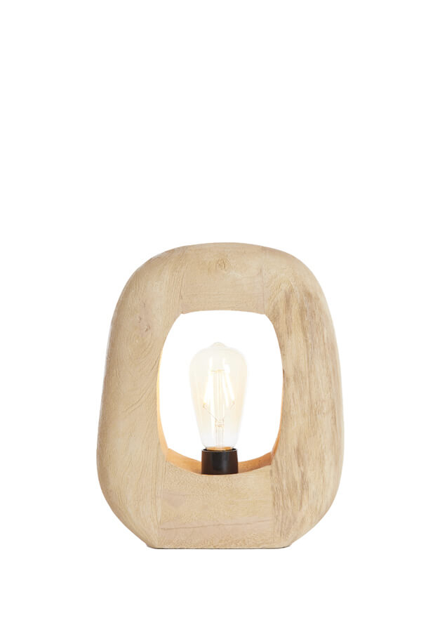 Light & Living Licht houten tafellamp Kelafo 24 x 30cm 7041082