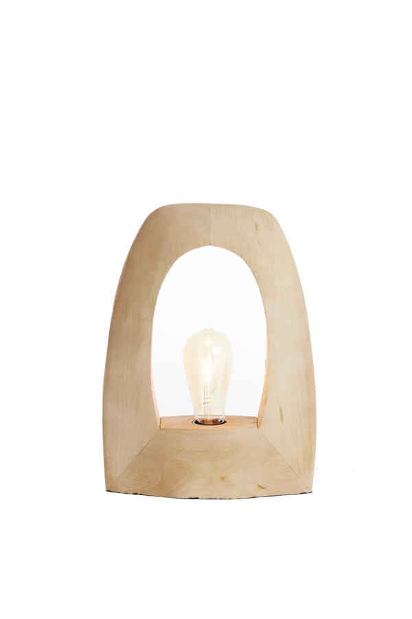 Light & Living Houten tafellamp Carini 17 x 35cm 7041982