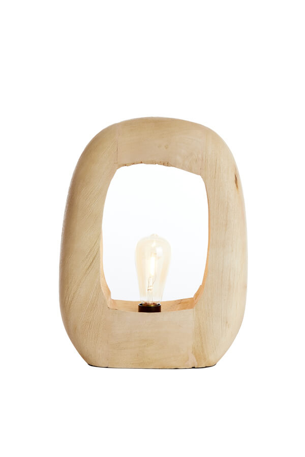 Light & Living Licht houten tafellamp Kelafo 33 x 40cm 7041182