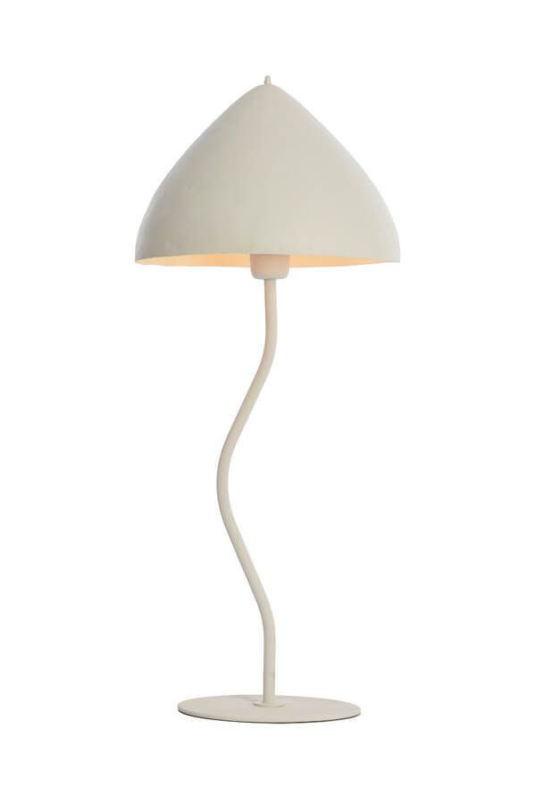 Light & Living Tafellamp Elimo Ø 25cm x 60cm wit 1884543