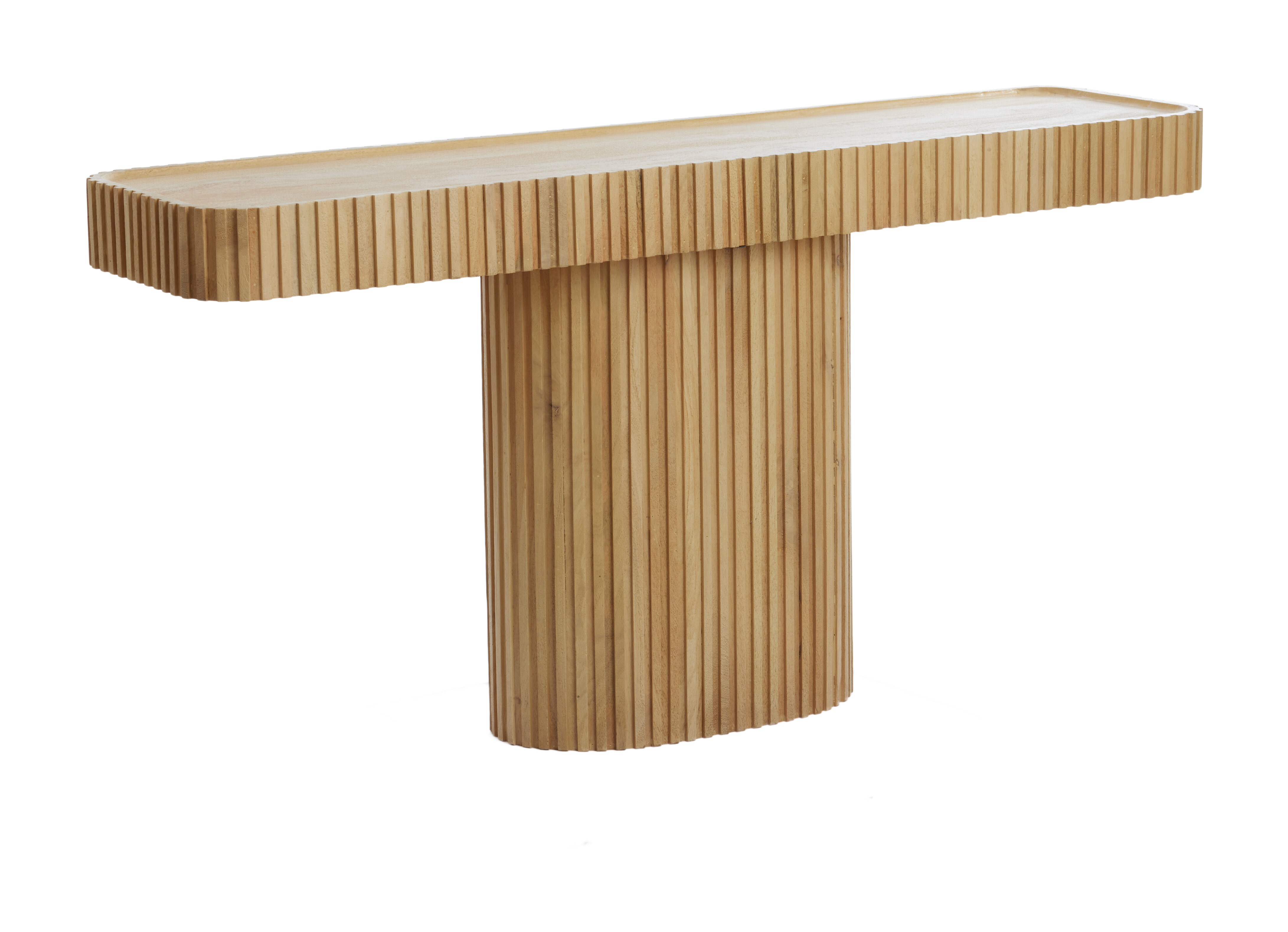 Light & Living Sidetable Kioto Mangohout, 154cm - Bruin