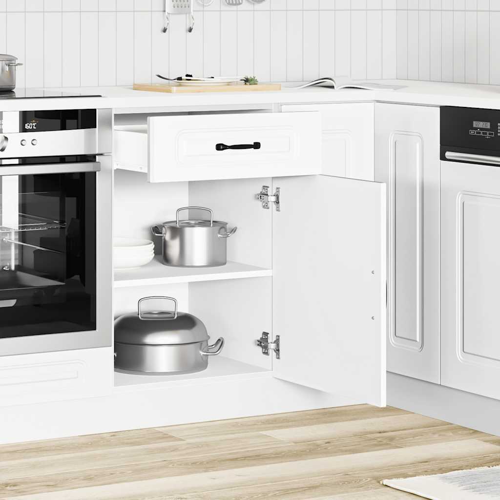 vidaXL Keuken onderkast Kalmar bewerkt hout wit