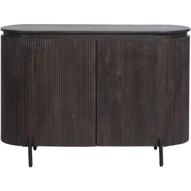 Leen Bakker Dressoir Vito - donkerbruin - 81x115x43 cm