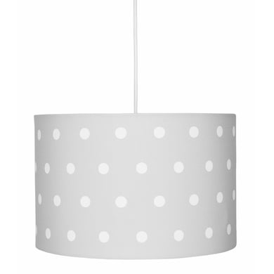 LIVONE hanglamp Happy Style voor Kids DOTS zilvergrijs / wit