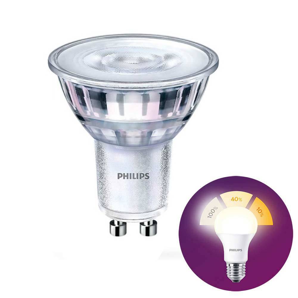 Philips LED GU10 lamp 4,8 Watt set van 2x  SceneSwitch DIM