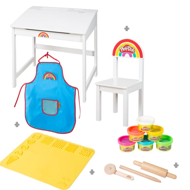 Roba x Play-Doh schoolbank met boetseeraccessoires