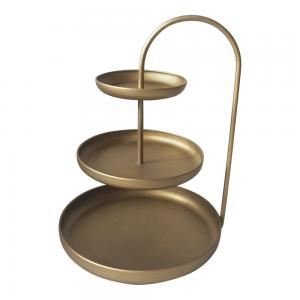 Plantenwinkel.nl Julie Etagere goud 41x55 cm - 3 laags