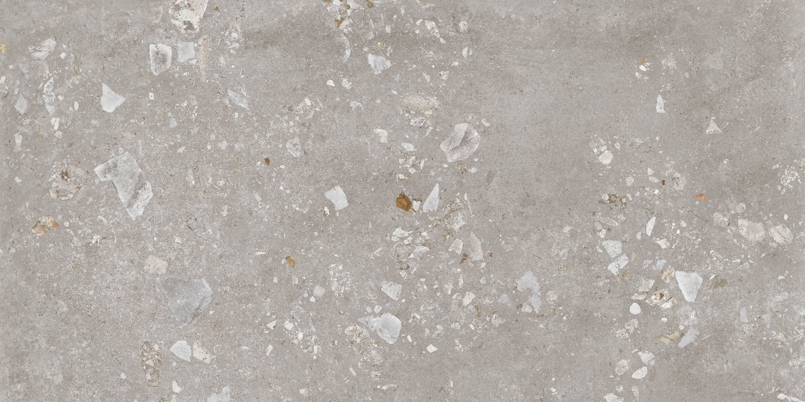 Navale Tegelsample:  Colmey vloertegel terrazzo 60x120cm lichtgrijs gerectificeerd