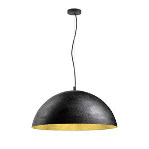SLV Pendelleuchte Forchini 70 in Schwarz-matt und Gold-matt 40W E27