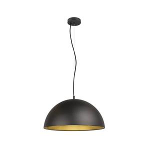SLV Pendelleuchte Forchini M 50 in Schwarz-matt und Gold-matt 40W E27