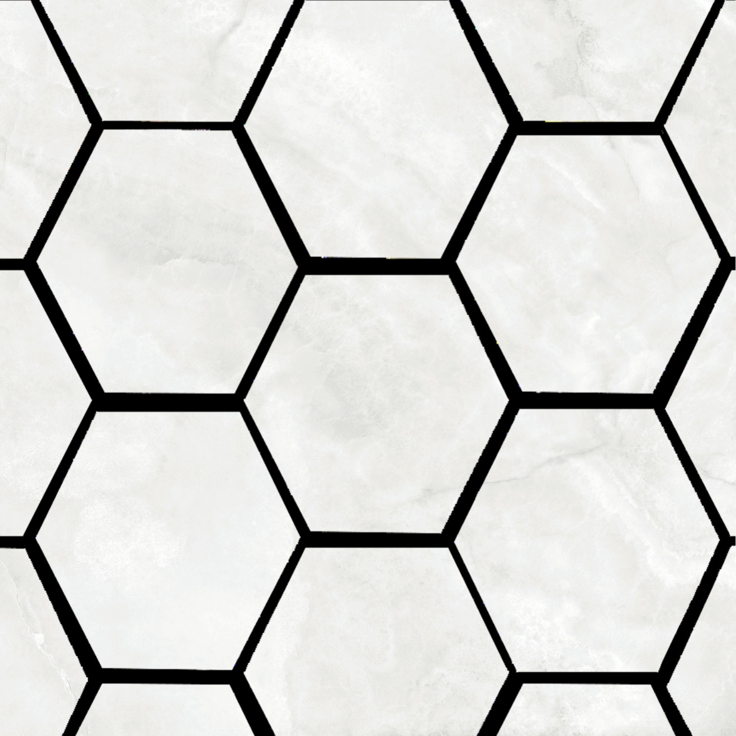 Pamesa Mozaiek  Lux Noor White 32,5x22,5 cm Hexagon Gepolijst Wit 