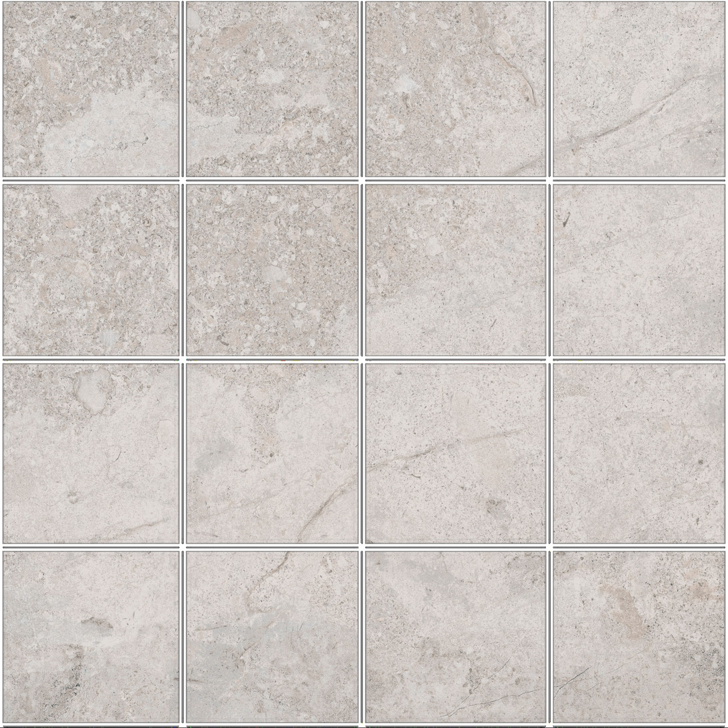 Pamesa Mozaiek  Erding Silver 30x30 cm Gerectificeerd Mat Grijs 