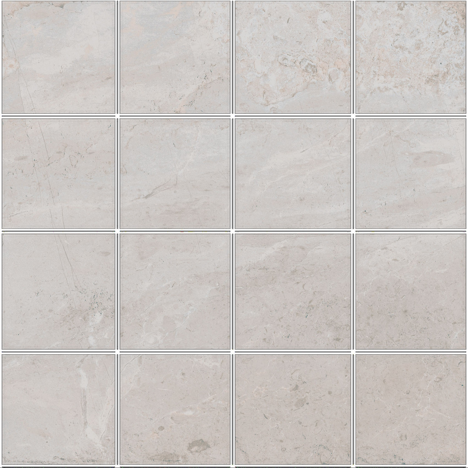 Pamesa Mozaiek  Erding Pearl 30x30 cm Gerectificeerd Mat Wit 