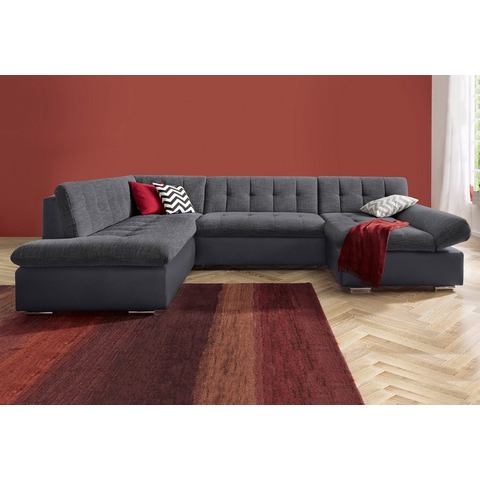 TRENDMANUFAKTUR Zithoek Reggae modern en comfortabel, actuele materiaalcombinatie, U-vorm