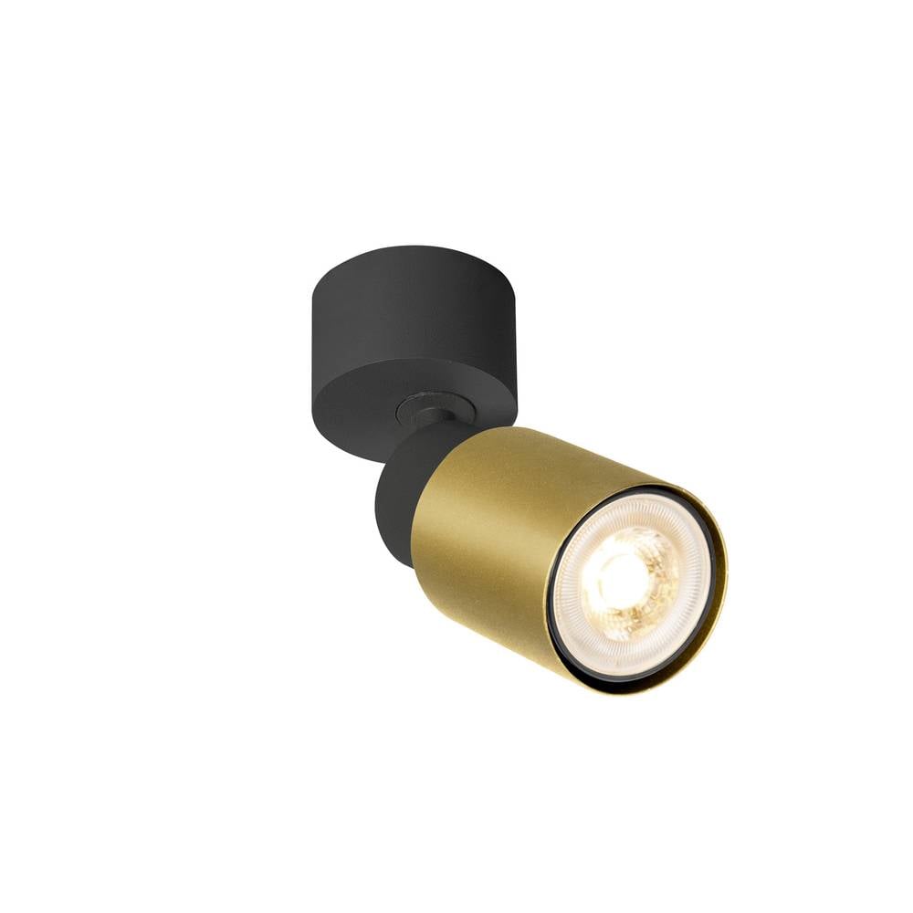 SLV Wand- und Deckenleuchte Puri 2.0 Tube in Gold und Schwarz 6W GU10