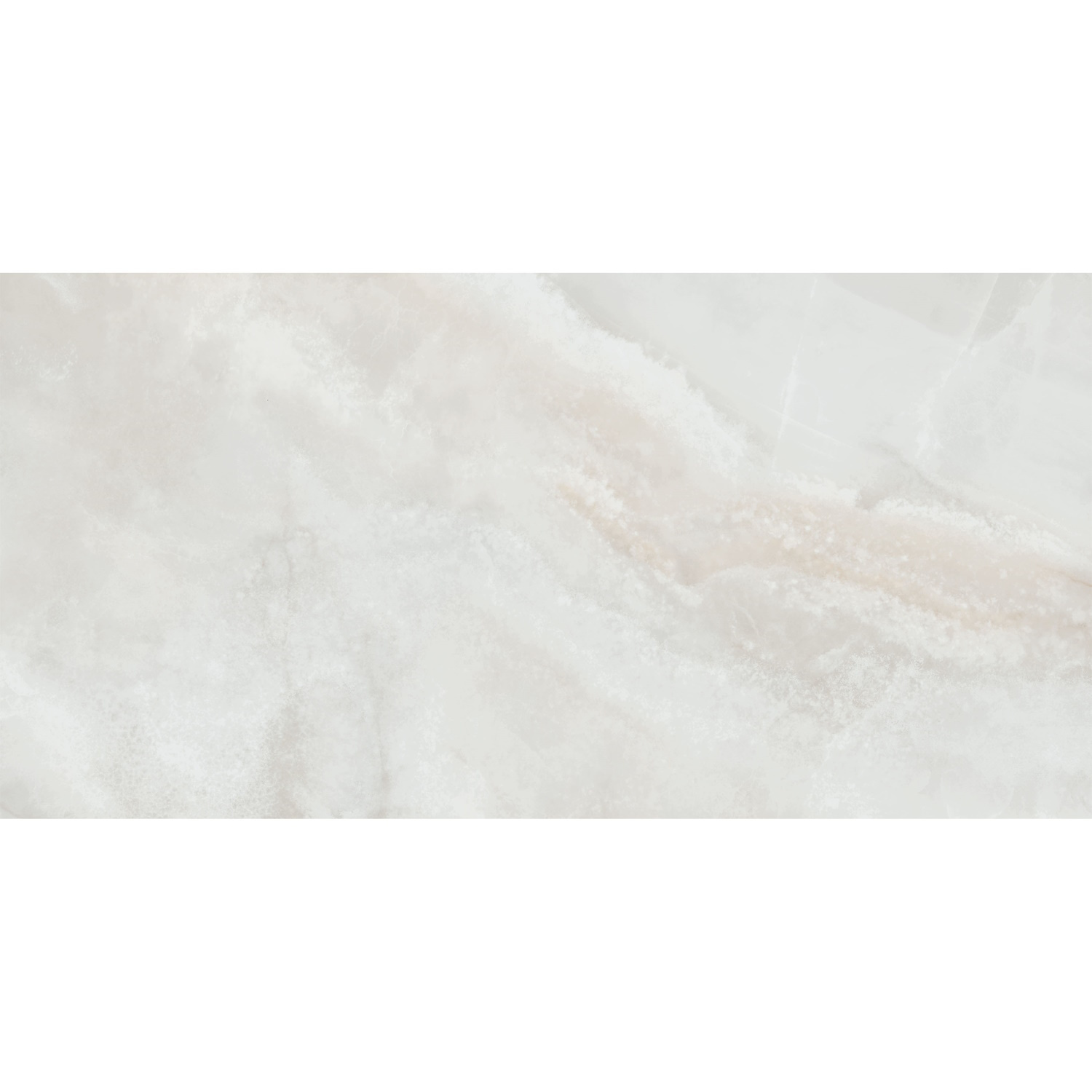 Pamesa Vloertegel  Sardonyx White 60x120 cm Gepolijst Wit 