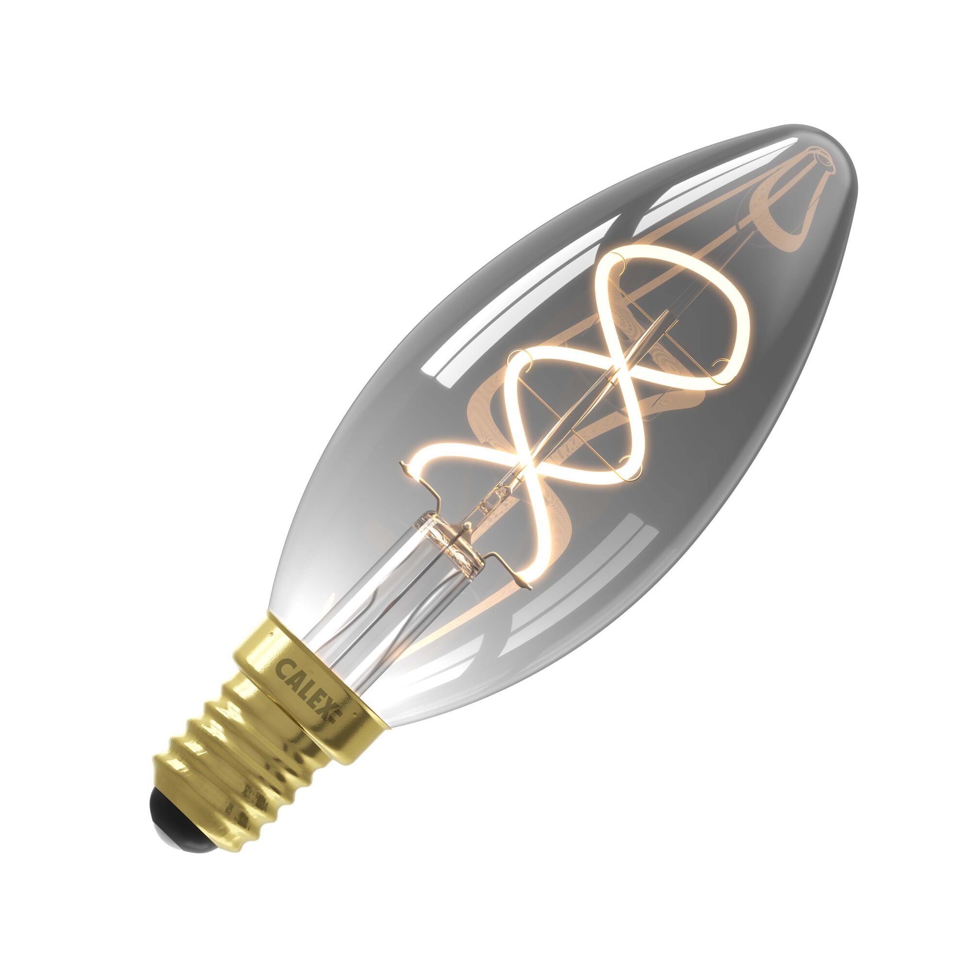 Calex | LED filament | Kleine fitting E14 | B35 Kaars | Titanium | 4W | Dimbaar