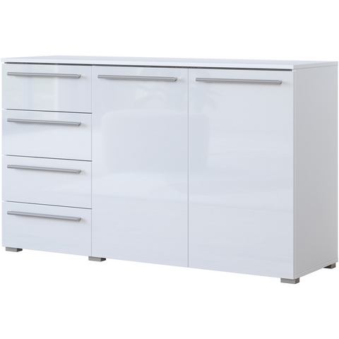 INOSIGN Dressoir India, breedte 135 cm, moderne commode 4 lades 2 deuren