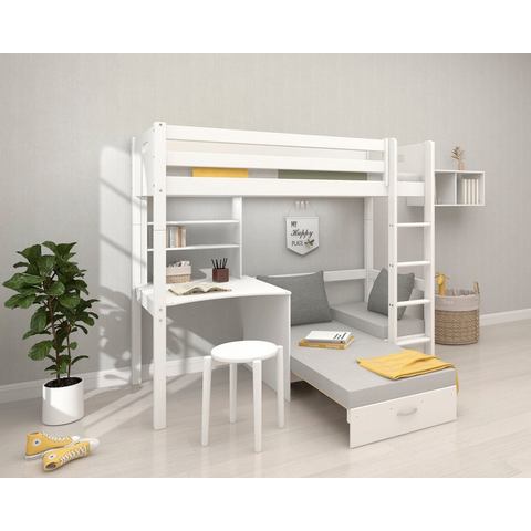 Thuka Hoogslaper Nordic Kinderbed, Huisbed, Speelbed, Daybed, met valbeveiliging, om te bouwen, van de beste kwaliteit, stabiel