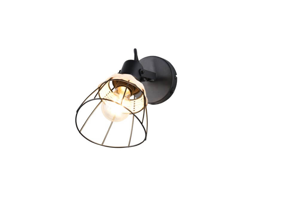 Trio Zwarte wandlamp Jerome design R86231732