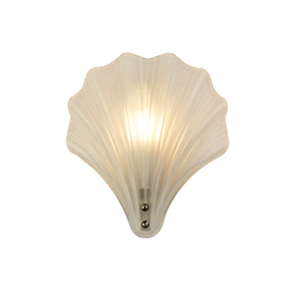 Searchlight Wandlamp Shell met wit glas 28980SS