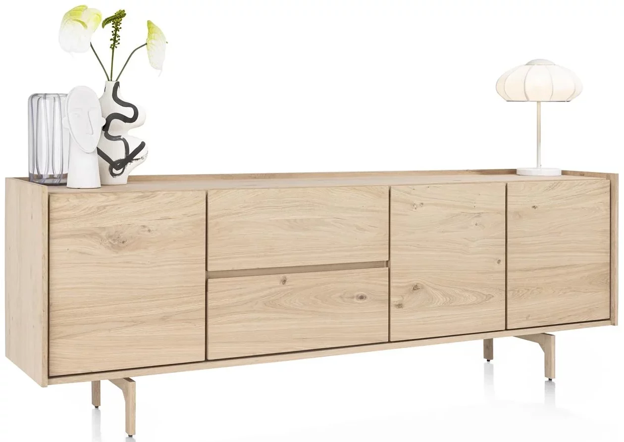 Valgard dressoir 230 cm - 3-deuren + 2-laden