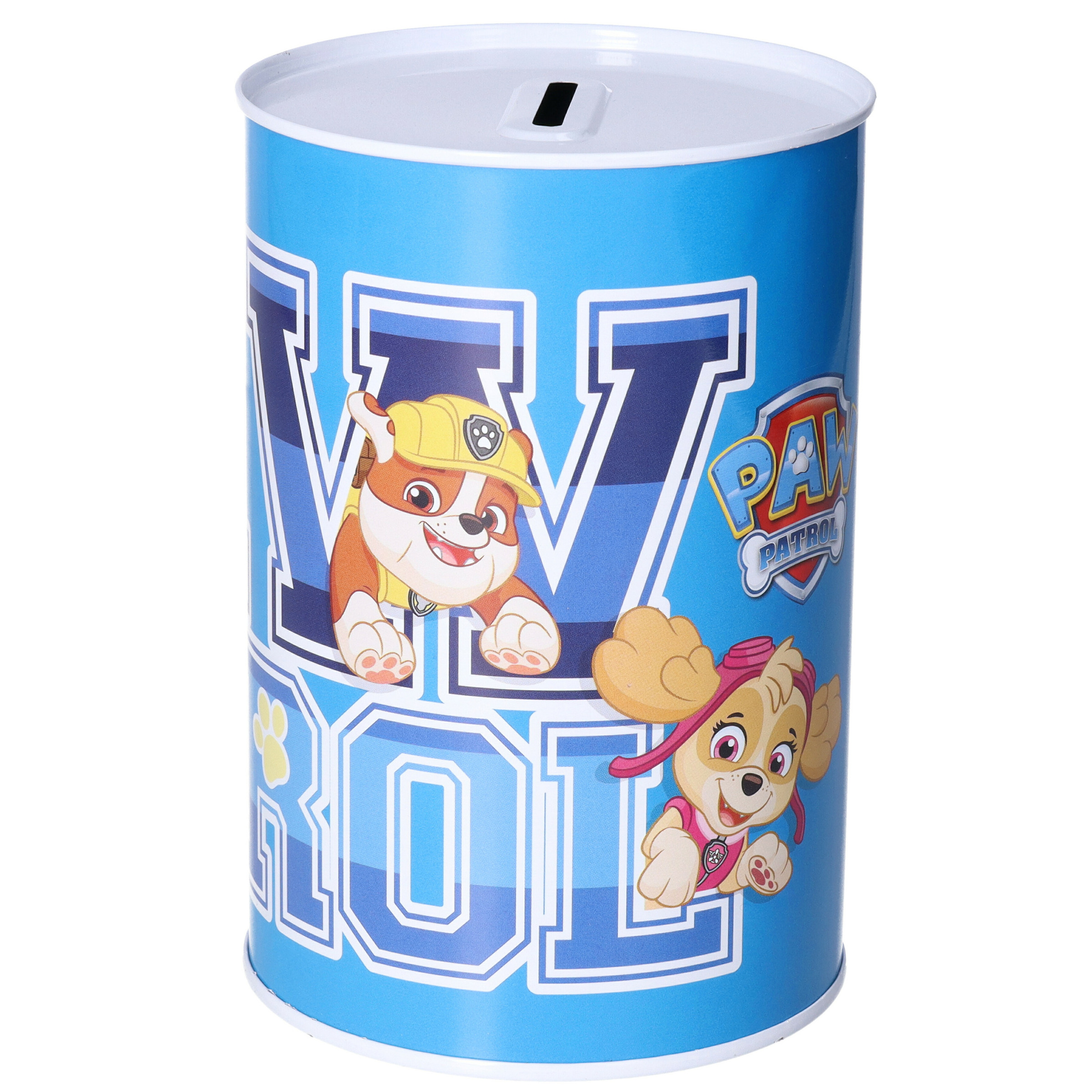 Paw Patrol Spaarpot blik van  - kinderen - 10 x 15 cm - metaal -